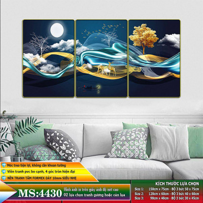 Tranh treo tường trang trí phòng khách, phòng ngủ, phòng ăn:4430L15F