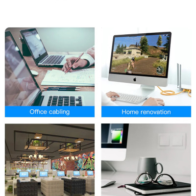 Cáp mạng Cat.6A Vention SFTP Patch Cable Yellow (10Gbps)- Hàng Nhập Khẩu