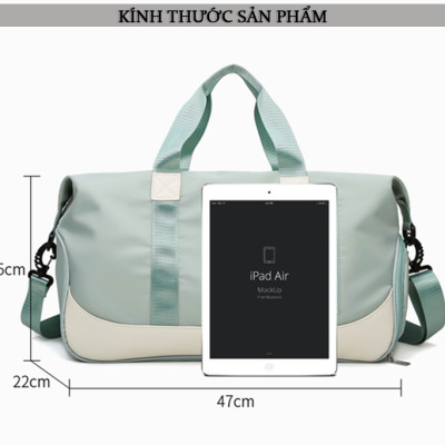 Túi Xách Du Lịch Đa Năng Cao Cấp Teement, Có Ngăn Đựng Giày Riêng Biệt, Ngăn Chống Thấm Nước - Hàng Chính Hãng