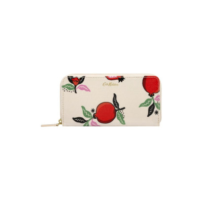 Cath Kidston - Ví nữ dài/Continental Zip Wallet - Pomegranate - Cream -1049237