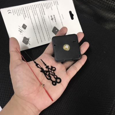 Bộ Máy Đồng Hồ Treo Tường Kim Trôi Quartz Shouse 5168-S có đủ bộ kim không gây tiếng động dùng để thay thế