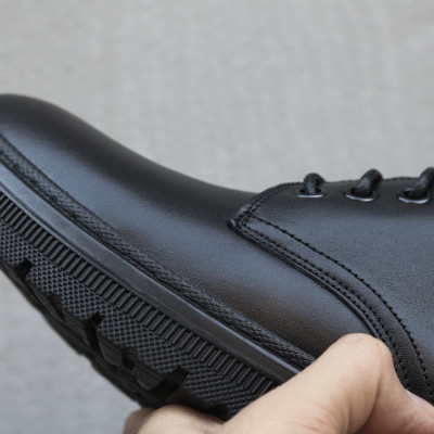 Giày Da Nam Buộc Dây Da Bò Đế Khâu Mã GD01