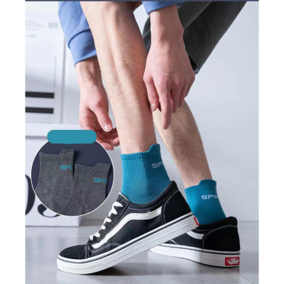 Set 5 đôi tất vớ nam cổ cao Sport nhiều màu sắc, chất liệu cotton khử mùi thoáng khí