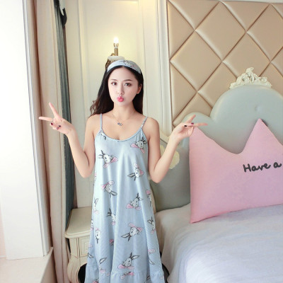 Đầm 2 dây mặc nhà,đồ ngủ họa tiết Haint Boutique Vn18
