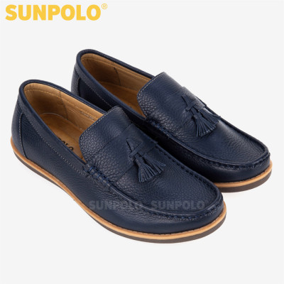 Giày Mọi Nam Da Bò SUNPOLO SUKT2581