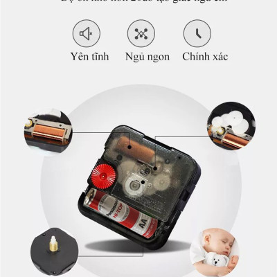 Đồng Hồ Trang Trí Treo Tường Nghệ Thuật Cao Cấp Shouse A23 hiện đại 3D kích cỡ lớn đẹp kim trôi treo phòng khách