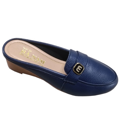 Sục Nữ Đế Xuồng HA NAM Da Bò Thật Đế Cao Su 5cm DNU2185