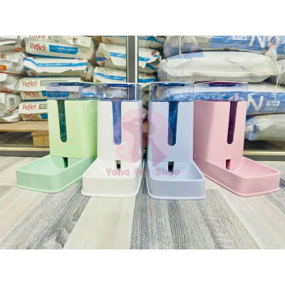 Khay Bát Ăn Khay Bát Uống Tự Động Cho Chó Mèo Cao Cấp 3,5L - YonaPetshop