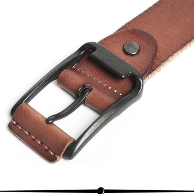 Thắt lưng nam mặt khóa da dây lưng da bò nguyên tấm cao cấp cá tính