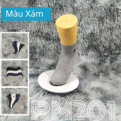 Tất Vớ nam cổ trung trơn AS-PM201. 4 màu: Trắng, đen, xanh, xám. dày dặn, mềm mại, kháng khuẩn khử mùi, không hôi chân.