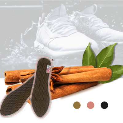 Lót giày lưới 1 lớp Hương Quế CI-05 làm từ vải lưới 1 lớp - vải cotton - bột quế giúp êm chân - ấm chân - phòng cảm cúm và cải thiên sức khỏe