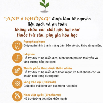 [ 400gr ] - Thức ăn Organic dành cho mèo trưởng thành ANF 6FREE