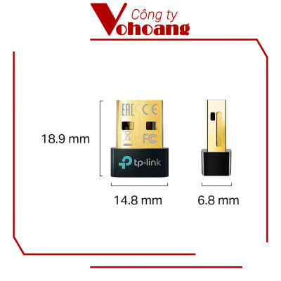 Bộ Thu Phát USB Bluetooth 5.3 TP-Link UB500 Nano thiết kế nhỏ gọn dành cho PC / Laptop - Hàng chính hãng