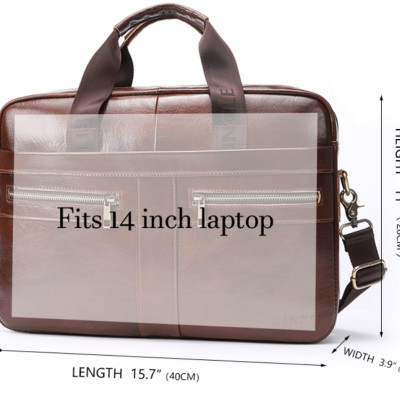 Túi xách nam công sở da bò thật cao cấp phong cách mới ( 15,6")