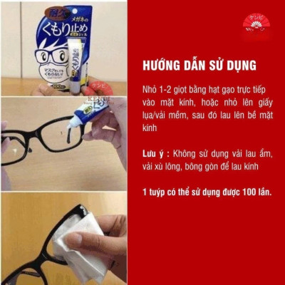 Gel lau kính chống bám sương mù, hơi nước cho mắt kính