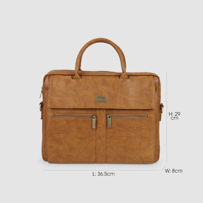 Túi xách công sở nam nữ đựng laptop 15 inch IDIGO MB2 - 6010, túi đựng tài liệu A4 ngăn kéo trước thanh lịch