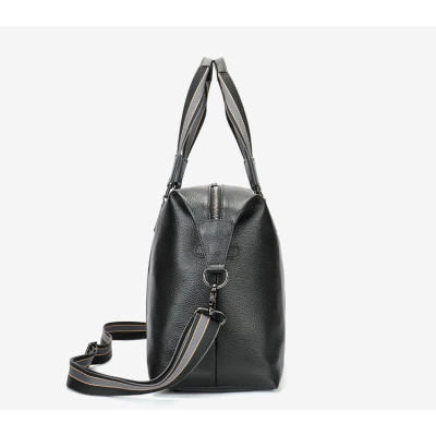 Túi trống du lịch BHM4028 có ngăn để laptop đến 17.3inch, chuẩn da bò thật