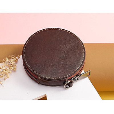 Ví nữ mini da bò thật BHM8060 Ví nữ nhỏ