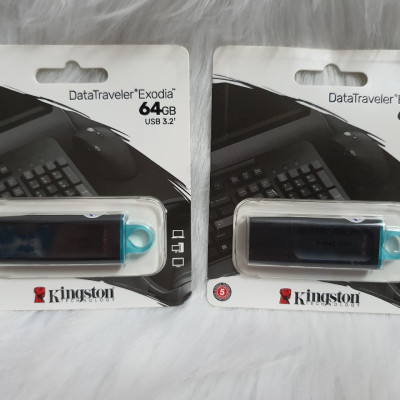 USB 64GB Kingston chuẩn USB 3.2 - USB dung lượng 64GB tốc độ cao 3.2 - Hàng chính hãng