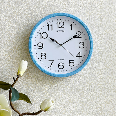 Đồng hồ treo tường Nhật Bản Rhythm CMG734NR04 Kt 31.2 x 5.0cm, 710g Vỏ nhựa