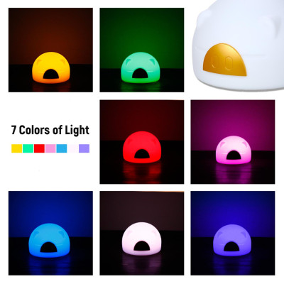 Đèn ngủ để bàn cảm ứng Hình con heo với 3 mức ánh sáng