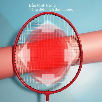 Bộ 2 Vợt Cầu Lông Tay Cầm Đệm Mút Tặng Kèm 03 Quả Cầu Hàng Chính Hãng - Đàn Hồi Tốt, Siêu Cứng, Siêu Bền - HÀNG CHÍNH HÃNG MINIIN