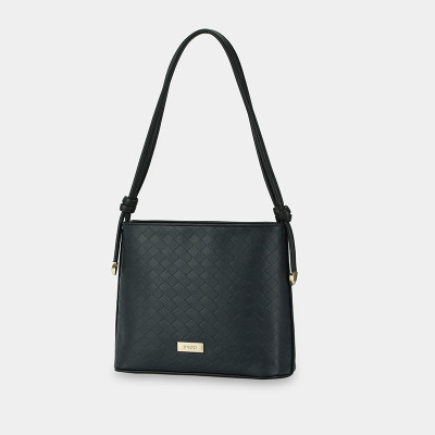 Túi xách nữ đeo vai đi chơi, túi công sở nữ phom đứng họa tiết dập nổi IDIGO FB2 - 2016