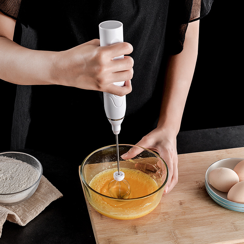 Dụng cụ đánh bọt cà phê cầm tay mini - Dụng cụ đánh bọt trứng với 3 chế độ nhanh chóng chỉ trong vài giây.