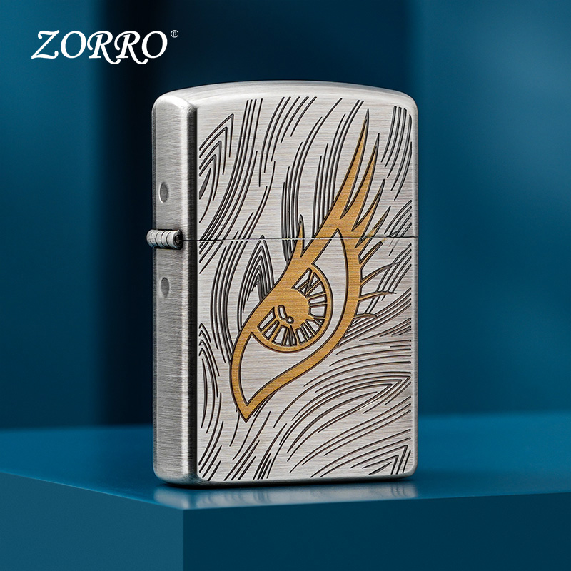 Vỏ Hộp Quẹt Bật Lửa Xăng Đá Zorro Z21153 Họa Tiết Mắt Chim Đại Bàng Cực Đẹp - Mẫu Mới