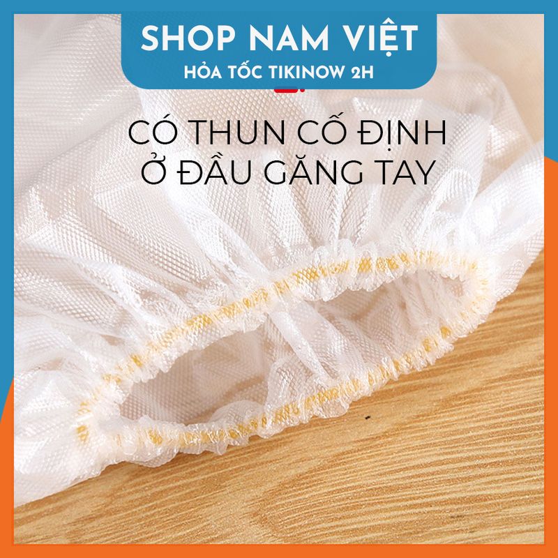 Lô 10 Găng Tay Nhà Bếp Nhựa PE/CPE Dài 60cm Có Thun