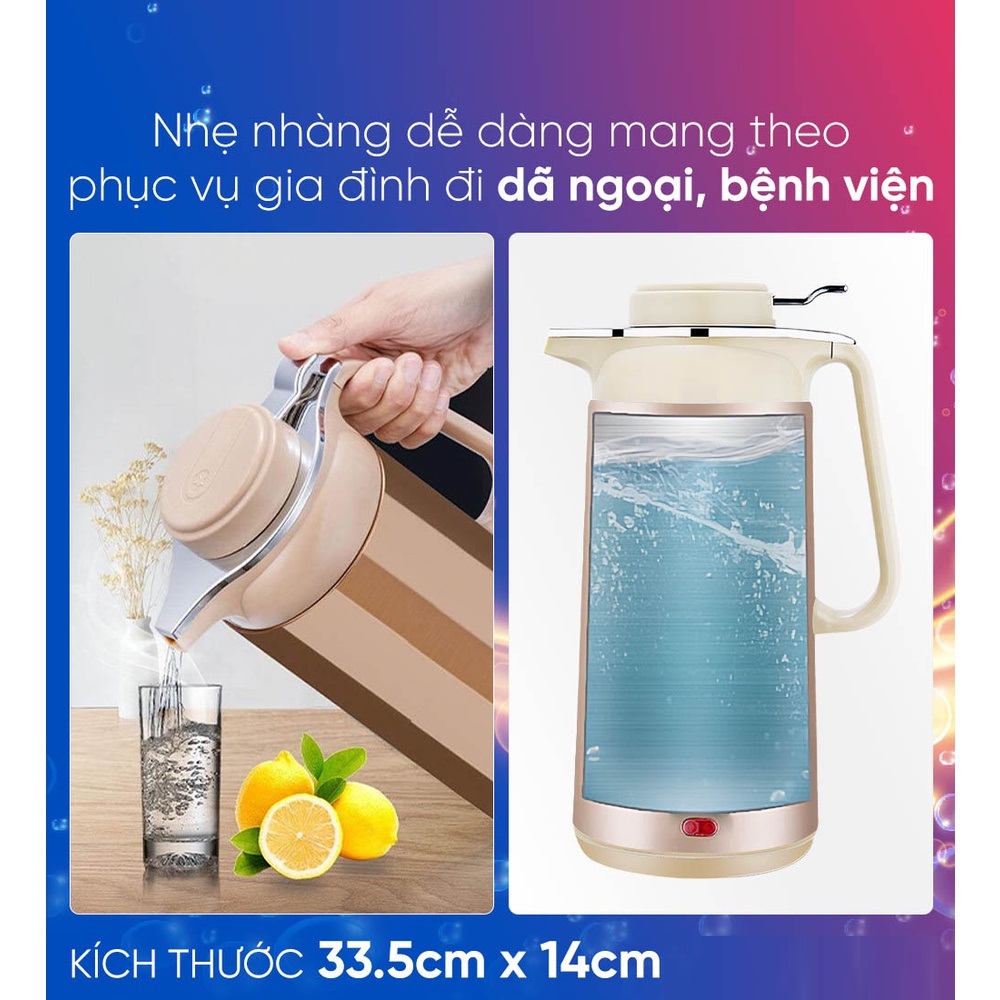 Bình Giữ Nhiệt 2 Trong 1 Kiêm Bình Siêu Tốc Điện GUGKDD GD-ST30 (3 lít) 1000W - Màu Ngẫu Nhiên - Hàng Chính Hãng
