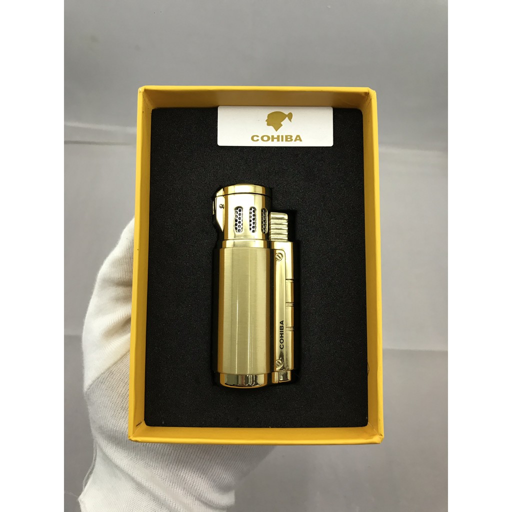 Vỏ Hột Quẹt Bật Lửa khò 3 tia COB-957 Thiết Kế Độc Lạ Lửa Khò Cực Mạnh - Dùng Gas Cao Cấp