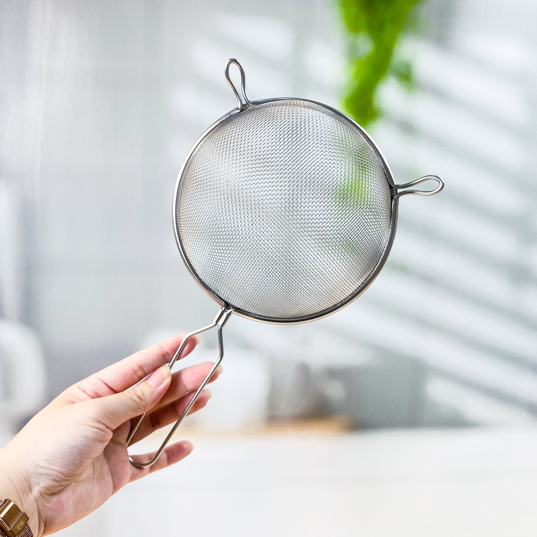 Vợt lọc thực phẩm inox cao cấp Echo φ15cm - Nội địa Nhật Bản
