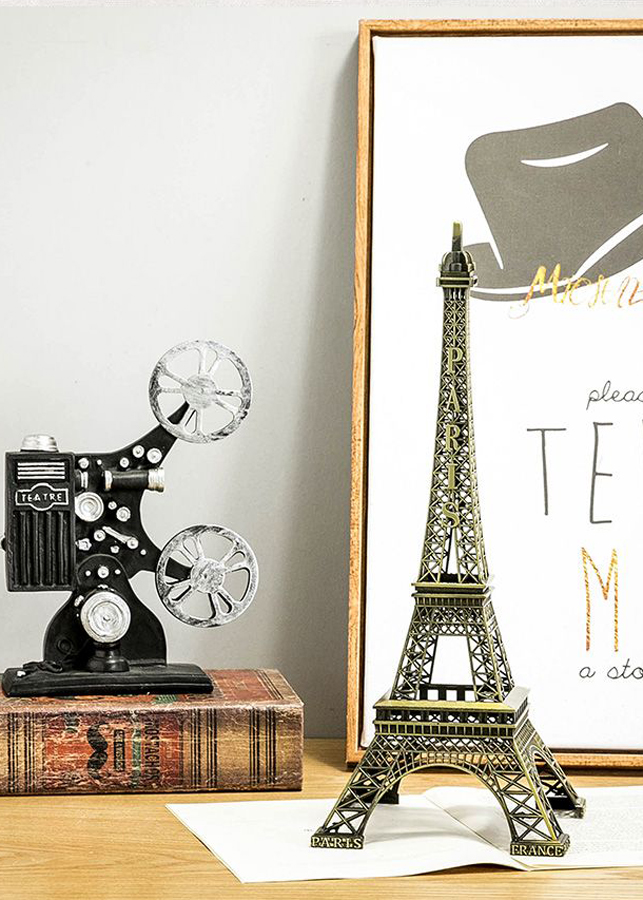 Mô hình tháp Eiffel cao 32 cm (màu vàng rêu)