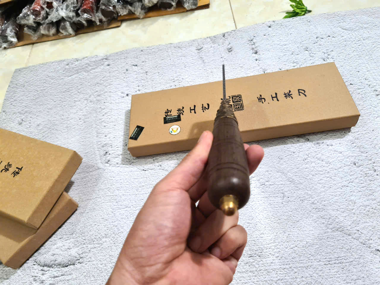 DAO BẾP THÁI CHẶT KHÂU ĐỒNG RỒNG DT155