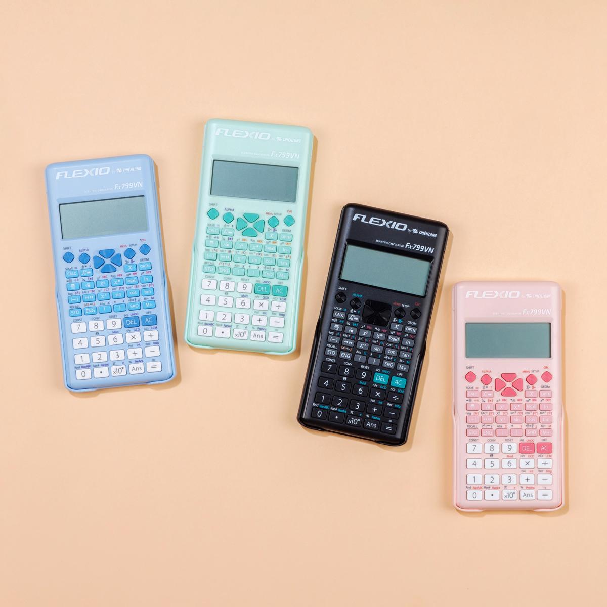 Máy Tính Khoa Học Flexio - Thiên Long Fx799VN - Màu Xanh Bạc Hà