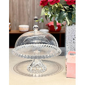 Đĩa pha lê cao cấp có nắp Vessen 32cm Hàng chính hãng