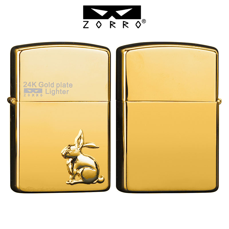 Vỏ Hột Quẹt Bật Lửa Xăng Đá Zorro Z24K Ôp Nổi Họa Tiết 12 Con Giáp Cực Đẹp - Nhiều Hình