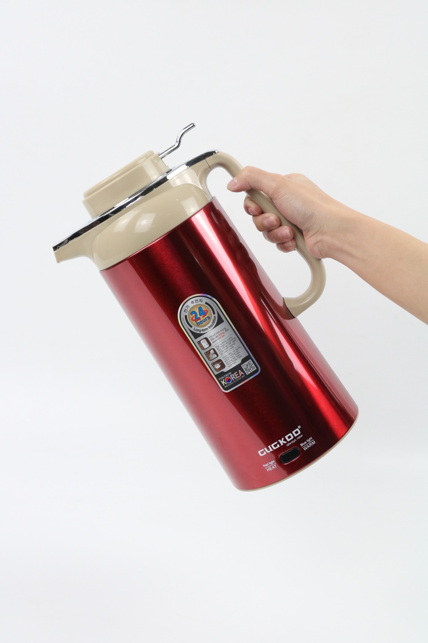 Bình Giữ Nhiệt 2 Trong 1 Kiêm Bình Siêu Tốc Điện GUGKDD GD-ST30 (3 lít) 1000W - Màu Ngẫu Nhiên - Hàng Chính Hãng