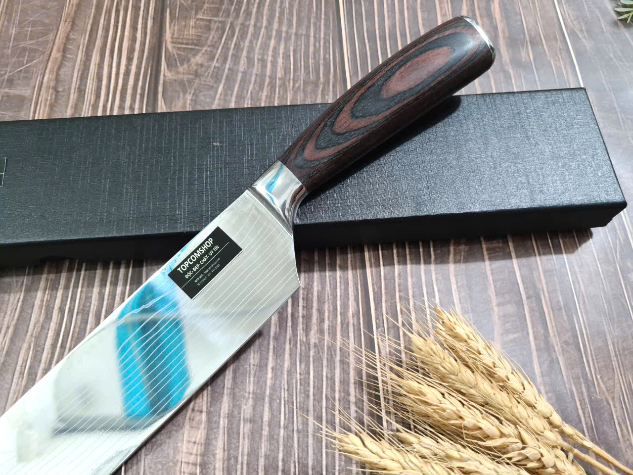 DAO - DAO BẾP NHẬT BẢN USUBA THÉP DAMASCUS MÃ A7 DT125 nt topcoomshop vn