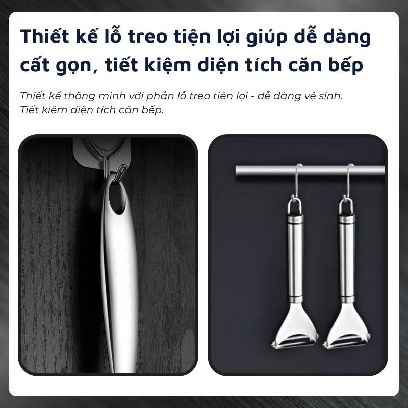 Dụng cụ gọt vỏ, nạo sợi inox 304 DandiHome cao cấp