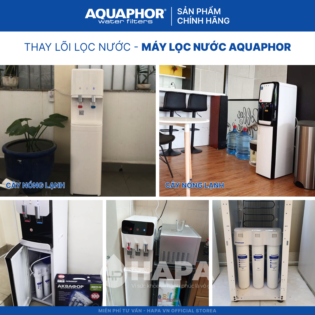 Bộ 3 Lõi Lọc Nước AQUAPHOR Nhập Khẩu Thay Cho Máy AQUAPHOR CRYSTAL H - Hàng Chính Hãng