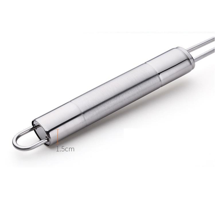Vợt chiên ráo dầu inox , Vợt vớt thức ăn inox có cán treo tiện lợi - GROFA