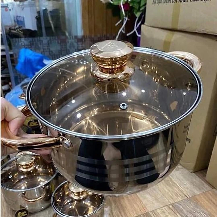 BỘ NỒI ĐỨC 6 MÓN 5 lớp LOẠI 1 - Hàng nhập khẩu