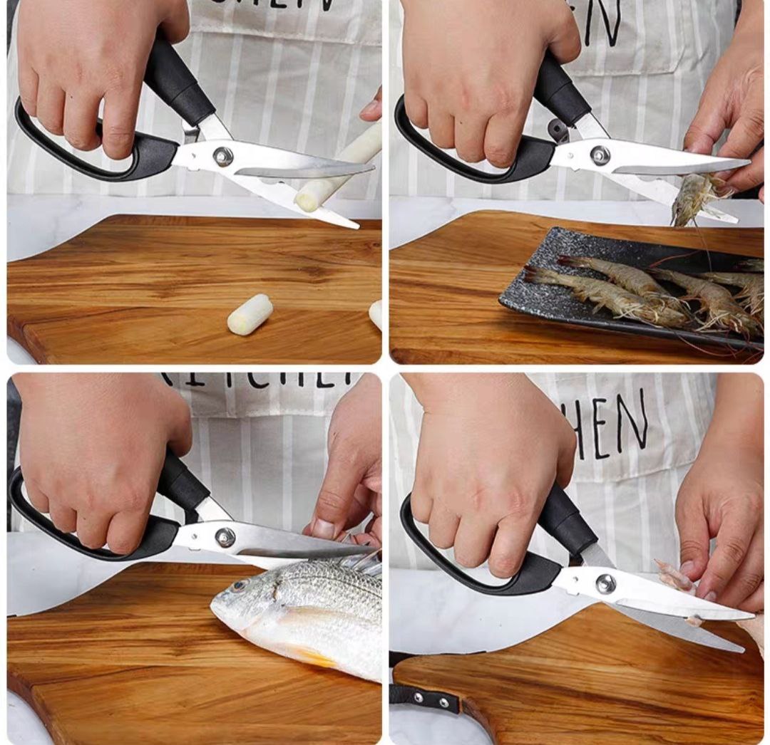 Kéo cắt gà cao cấp Hàn Quốc 24.3cm thép sắc bền không gỉ