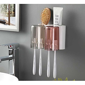Giá Để Đồ Dùng Nhà Tắm, Bàn Chải Kèm 2 Cốc E1924 Đa Năng 