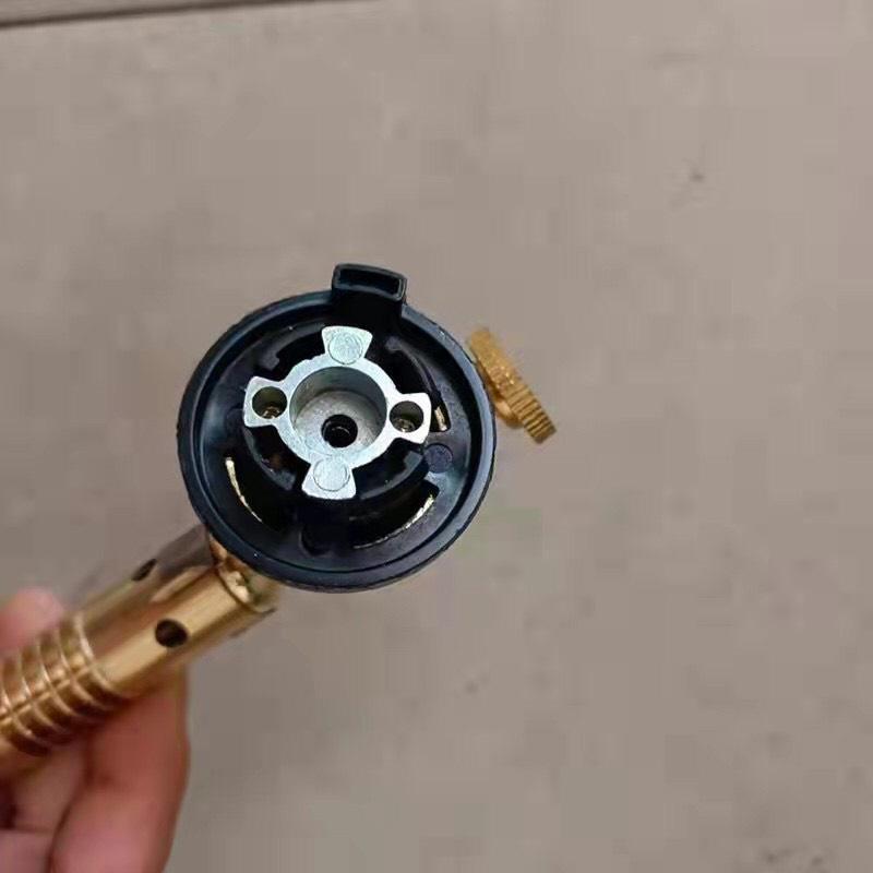 Đèn khò gas, đầu khò gas mini 1300 độ mạ đồng cao cấp độ bền cao - khò lửa mini (Khò 818)