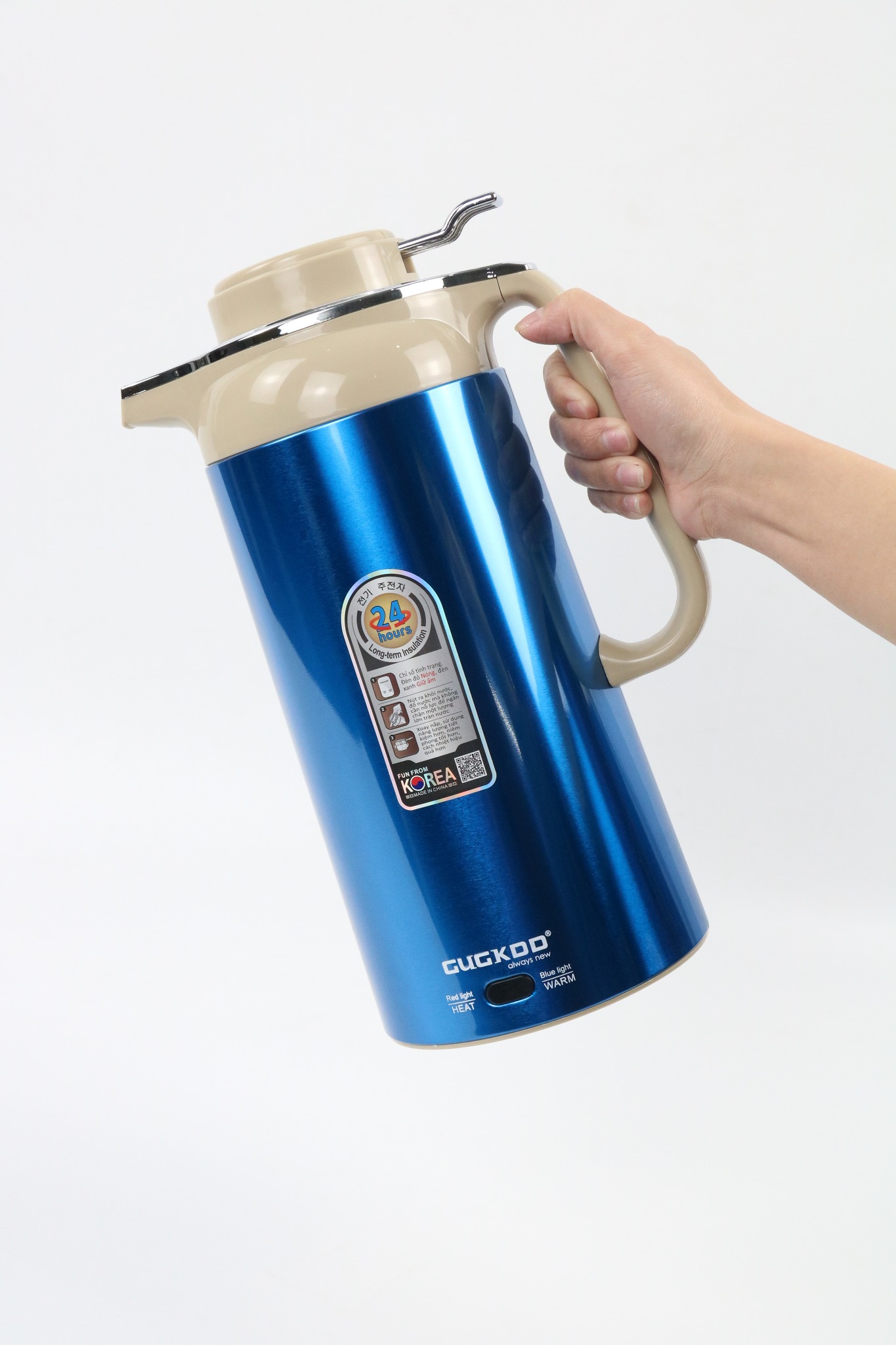 Bình Giữ Nhiệt 2 Trong 1 Kiêm Bình Siêu Tốc Điện GUGKDD GD-ST30 (3 lít) 1000W - Màu Ngẫu Nhiên - Hàng Chính Hãng