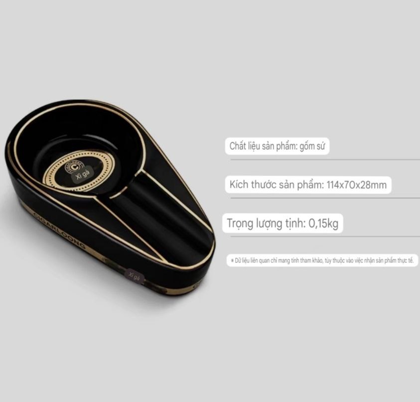 Gạt tàn N1 cigar ashtray Luxury chất liệu sứ phong cách bắc âu cao cấp