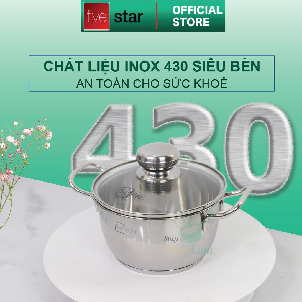 Bộ nồi Fivestar Standard FS-B3010 ( Nồi16cm , nồi 20cm , nồi 24cm) , 3 đáy dùng được mọi bếp